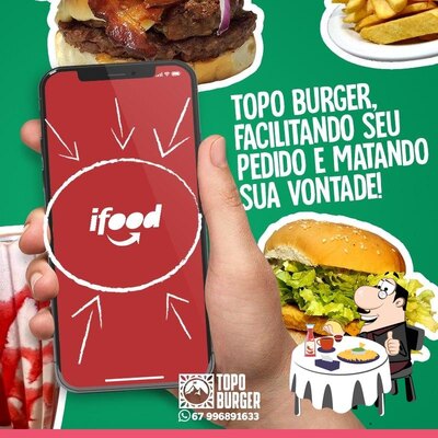 Experimente um hambúrguer no TOPO Burger