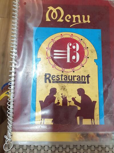 Here’s the advertisement of f3 Restaurant