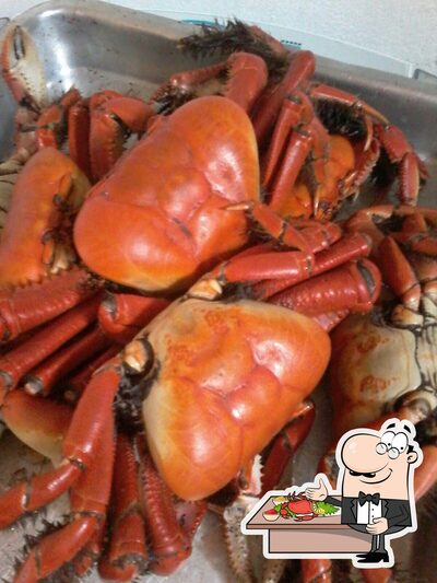 Quiosque Raio de Sol serve uma escolha de pratos de frutos do mar