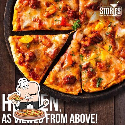 At Stories, you can try pizza