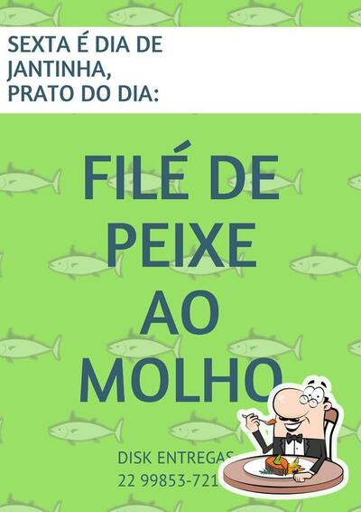 Tropical Lanches fornece uma variedade de refeições de peixe