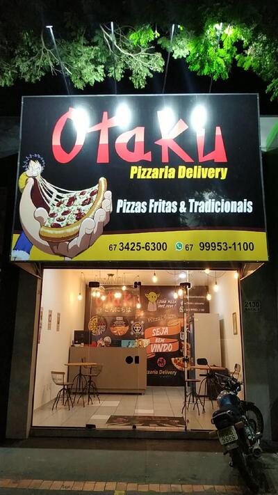 Aqui está a publicidade do Otaku Pizzaria