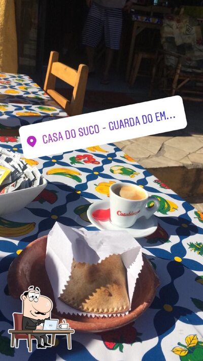 O interior do Casa do Suco e Café
