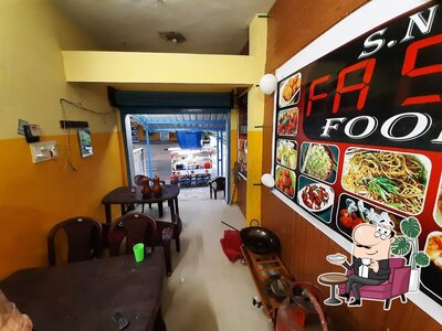 The interior of S.N FAST FOOD