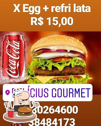 Experimente um dos hambúrgueres disponíveis no Delícius Gourmet