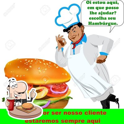 Experimente um dos hambúrgueres disponíveis no Denils Conveniêcia