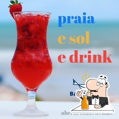 Você pode desfrutar de uma bebida do menu