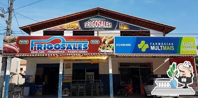 O exterior do Boteco e Pizzaria Frigosales Itaparica BA