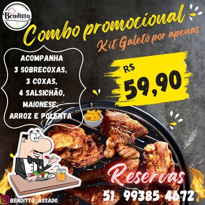 Comida em Benditto Assado