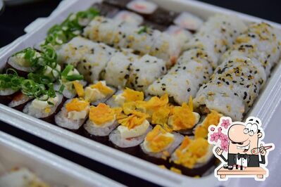 Prove diferentes opções de sushi