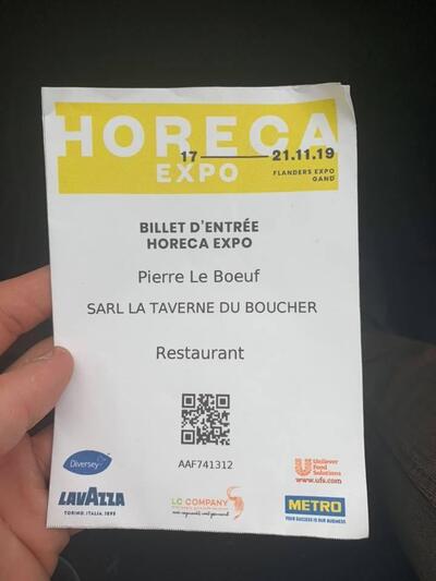 Voici l'annonce publicitaire de La Taverne du Boucher