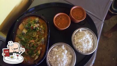 Platos en Restaurante Mergulhador Praia Tucuns