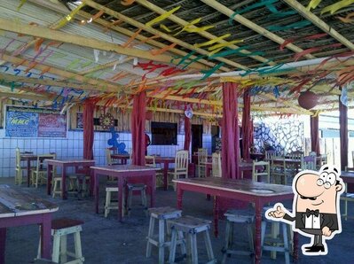 O interior do Restaurante Doce Cabana