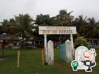 Você pode espairecer no exterior Bar da Arraia