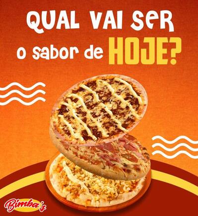 A publicidade mostra informações sobre o Bimba's Lanche