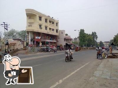 Enjoy the view at the outside area of Bhavnagari Farsan Mart