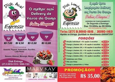 Leia as informações sobre o Lanche Expresso