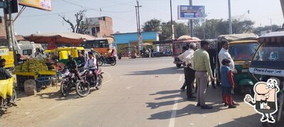 You can get some fresh air at the outside area of Ujhani
