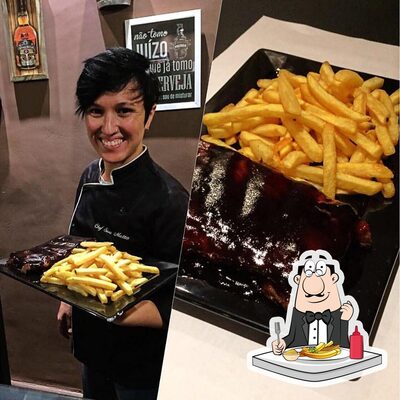 Você pode conseguir batatas fritas como acompanhamento ou lanche