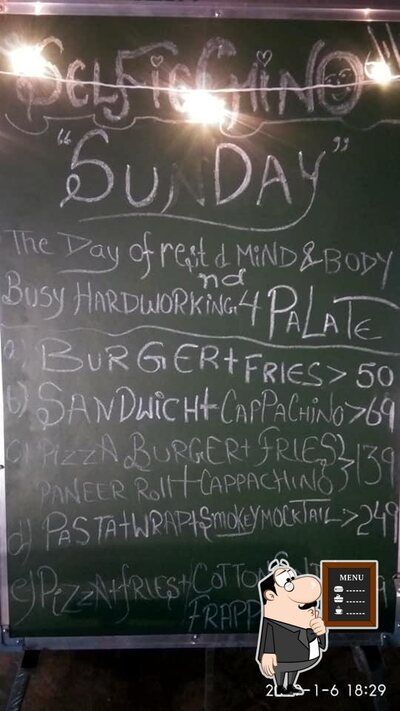 Singh Brofie cafe offers a blackboard menu