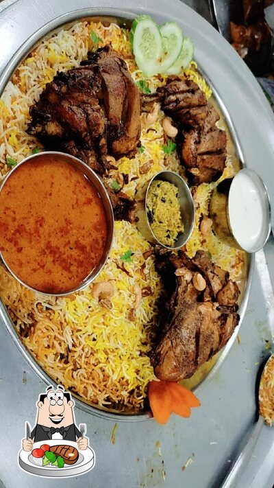 Order meat dishes from the menu