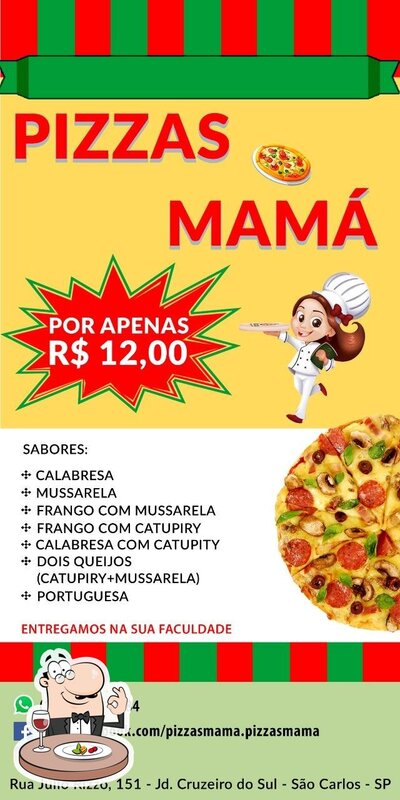 Comida em Pizzas Mamá