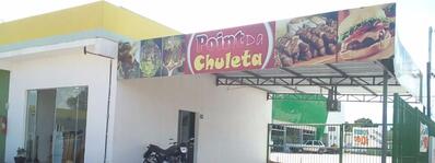 A publicidade apresenta informações sobre o Point da Chuleta
