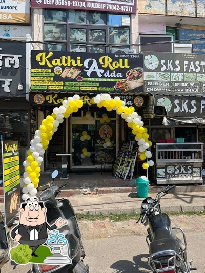 Take a look at the outside area of Kathi Roll Adda