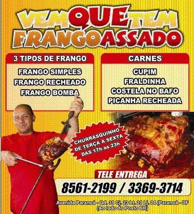 Aqui está a publicidade do Vem Ki tem Frango Assado