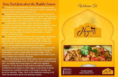 Here’s the advertisement of Nazeer's Delicacies