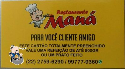 Comida em Maná Restaurante e Pizzaria Macaé
