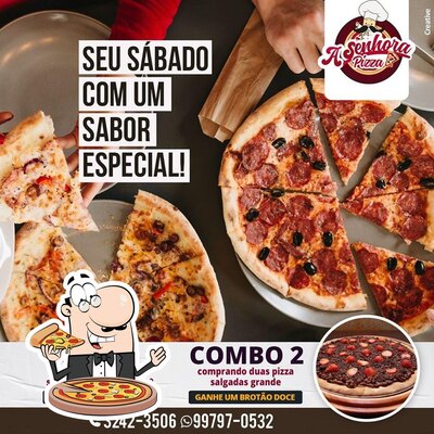 No A Senhora Pizza Monte Alto, você pode conseguir pizza
