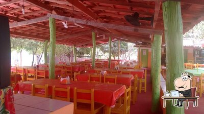 O interior do Bar e Restaurante Sítio Nossa Senhora Aparecida