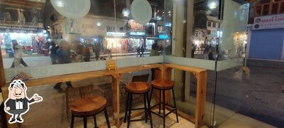 The interior of SOL-101 Cafe (Leh)