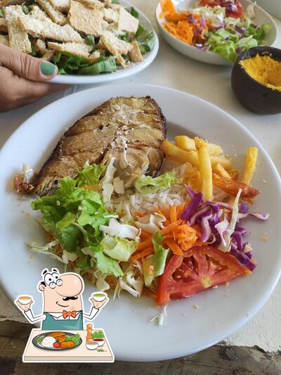 Comida em Laguna Beach Club Guriú