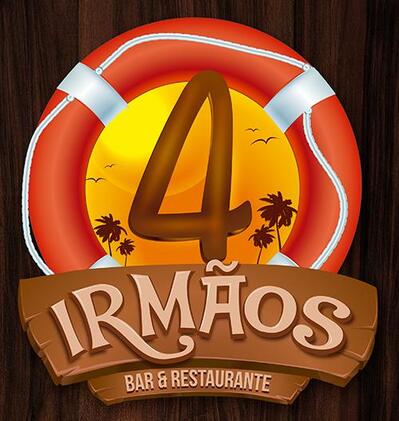 O logotipo do Bar e Restaurante 4 Irmãos Belém PA