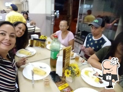 O interior do Point da Pamonha