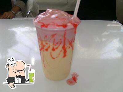 Você pode desfrutar de uma bebida do menu