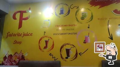 Take a seat at one of the tables at Favourite spot