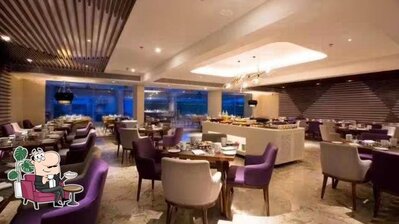 Take a seat at one of the tables at Latest Recipe