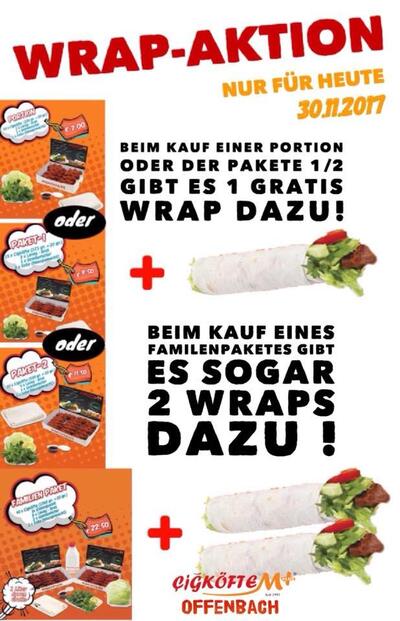 L'annonce publicitaire affiche les informations sur Cigköftem