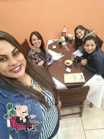 O interior do La Favorita Pizzaria