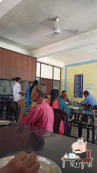 Take a seat at one of the tables at Benziger canteen