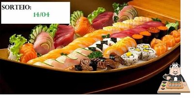 Sushi é um popular refeição originário do Japão