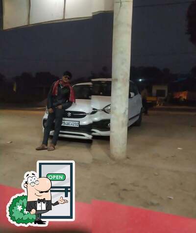 You can get some fresh air outside Hotel the rajwada