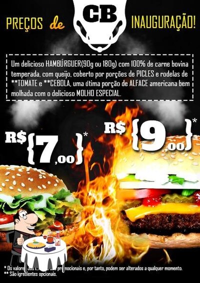 Cow Burger provê uma variedade de opções para os amantes dos hambúrgueres
