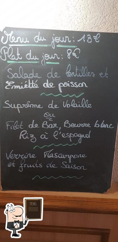 L'entrActe Loches présente un tableau affichant le menu