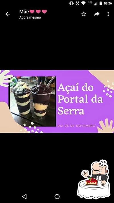 Restaurante Portal da Serra provê uma variedade de pratos doces
