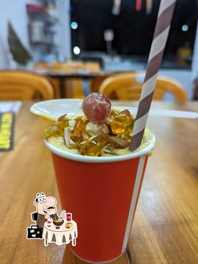 Food at JBS Ice cream and Rabadi