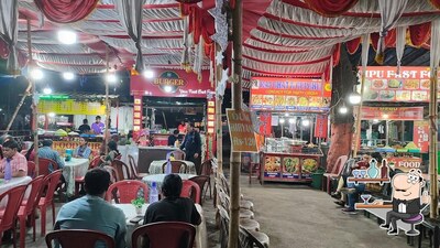 The interior of Raj Gupchup Stall